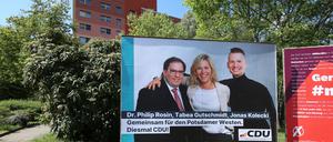 Wahlplakat der Potsdamer CDU zur Kommunalwahl. 