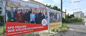 Potsdamer SPD Frauen werben für sich.