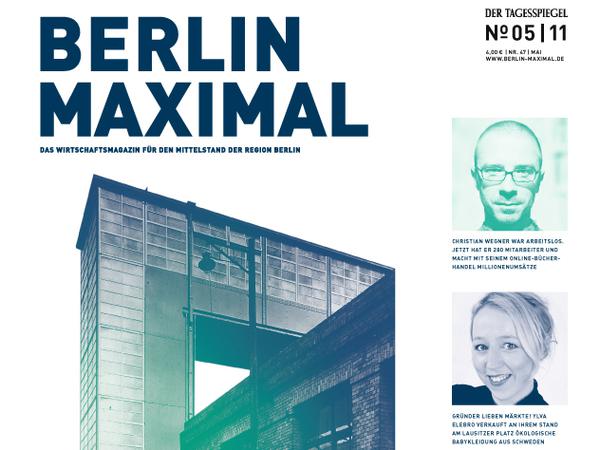 Berlin Maximal, das Wirtschaftsmagazin des Tagesspiegels, erscheint ab sofort in neuem Layout.