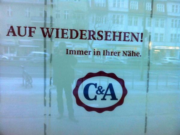 Nach fünf Jahren in der Zehlendorfer Welle hat C&A bereits seinen Abschied genommen.