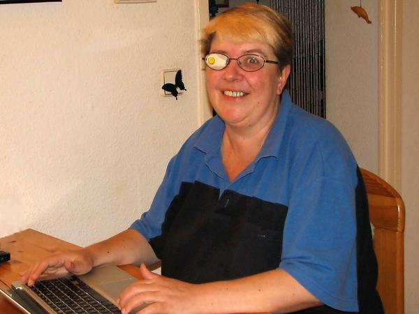 Kathrin Backhaus lebt in Lichterfelde und engagiert sich für die Interessen behinderter Menschen.