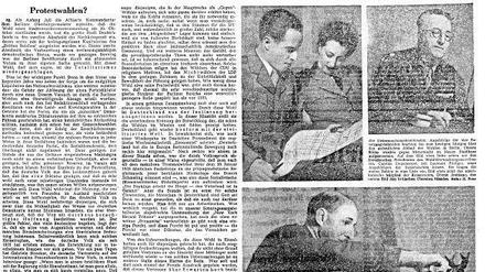 Sogar bebildert: Die Leitartikelseite des Tagesspiegel vom 21. Oktober 1946, am Tag nach den historischen Gesamtberliner Wahlen, die nach dem Krieg die ersten und vor der Wende die letzten waren.