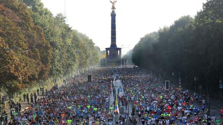 Rund 44.000 Läufer nehmen am diesjährigen Berlin-Marathon teil.