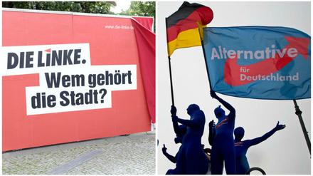 Berliner Spitzenkandidaten der Linken und der Alternative für Deutschland treffen aufeinander.
