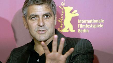 George Clooney stellt auf der Berlinale "Monuments Men" vor.