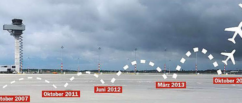 Bereits viermal wurde die Eröffnung des Flughafens BER verschoben.