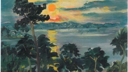 Franz Heckendorf, "Sonnenuntergang an der Havel" (1925)