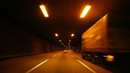 Der Britzer-Autobahntunnel in Berlin-Neukölln