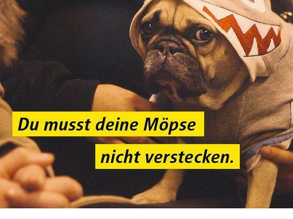 Ein Schelm, wer bei diesem BVG-Slogan nicht nur an Hunde denkt? 