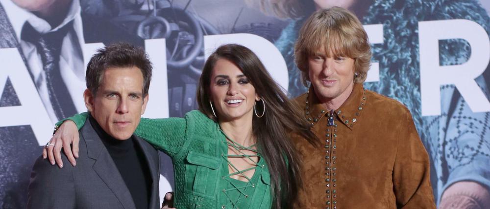 Die Schauspieler Ben Stiller, Penelope Cruz und Owen Wilson kommen zur Deutschlandpremiere des Kinofilms "Zoolander No 2".
