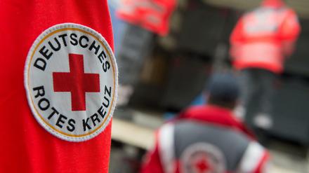 Das Logo des Deutschen Roten Kreuzes (DRK).