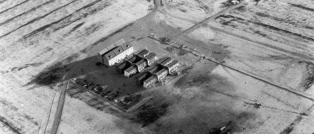 Die Bombentest-Stadt auf dem Dugway Proving Ground in Utah, 1943