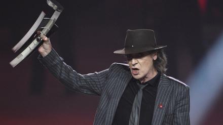 Der Sänger Udo Lindenberg bekommt den Musikpreis Echo in der Kategorie "Künstler Pop National".