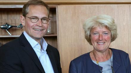 SPD-Landeschef Michael Müller und CDU-Landeschefin Monika Grütters