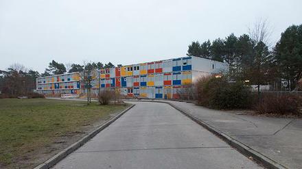 Bauklötze. Die Flüchtlingsunterkunft in Köpenick besteht aus 252 aneinandergebauten Einzelcontainern.