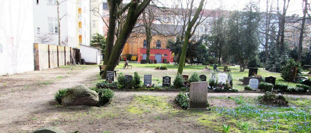 Der Georgen-Parochial-Friedhof an der Boxhagener Straße.