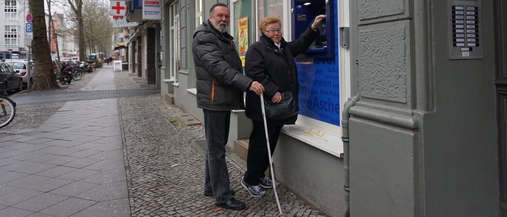 Zu hoher Geldautomat in Wilhelmstadt.