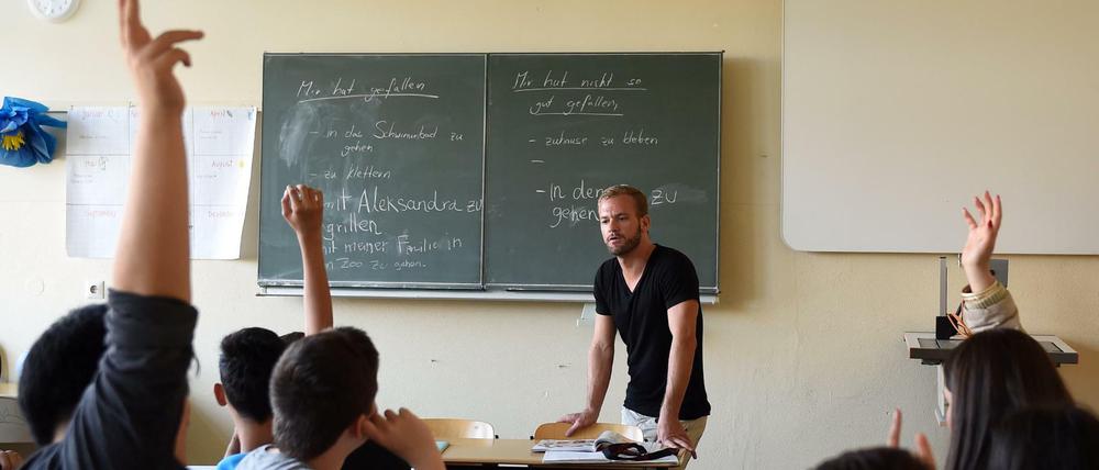 Blick in den Unterricht an der Friedenauer Gemeinschaftsschule.