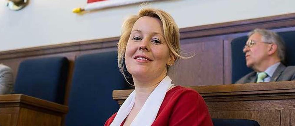 Die frühere Bildungsstadträtin Franziska Giffeys bei ihrer Wahr zur Bürgermeisterin.