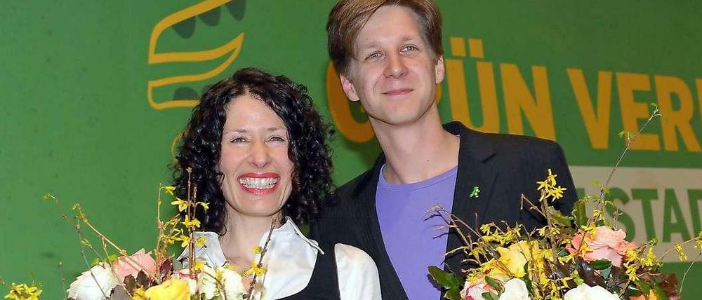 Bettina Jarasch und Daniel Wesener stehen seit 2011 an der Spitze der Berliner Grünen.