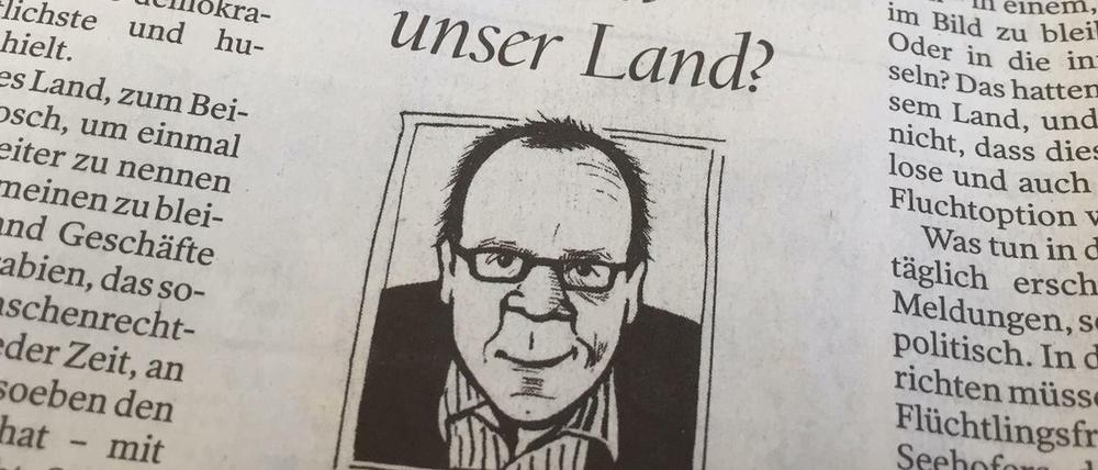 Helmut Schümann: So kennen die Tagesspiegel-Leser den Kolumnisten.