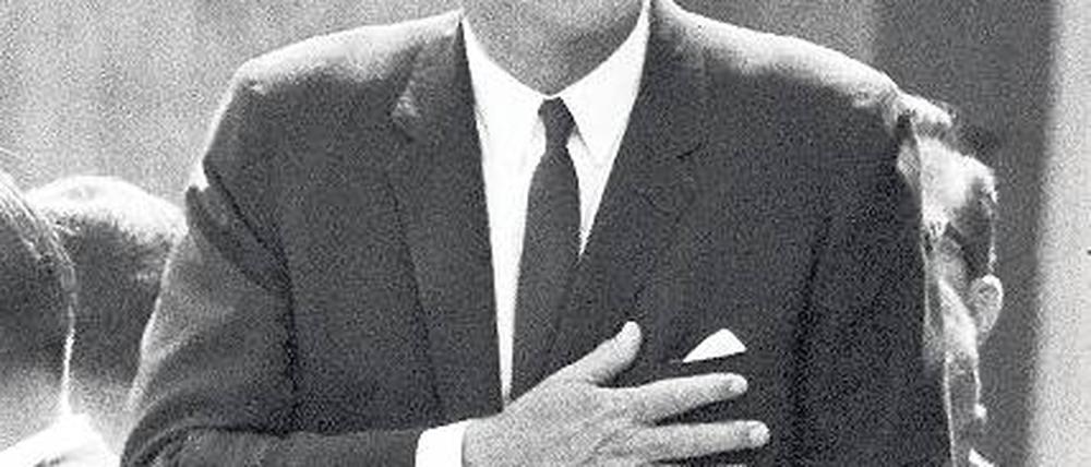Präsident John F. Kennedy versichert West- Berlin seine Unterstützung.  Foto: pa/dpa