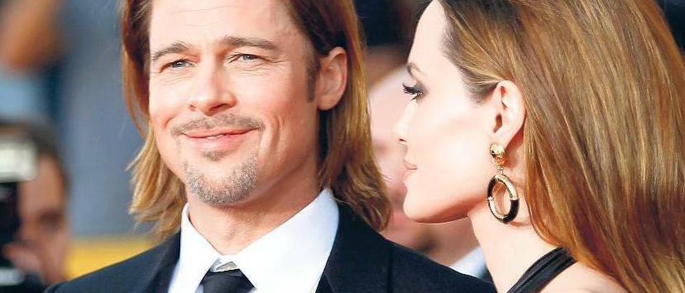 Paarweise. Angelina Jolie ist schon da, Brad Pitt lässt auf sich warten. Foto: Reuters