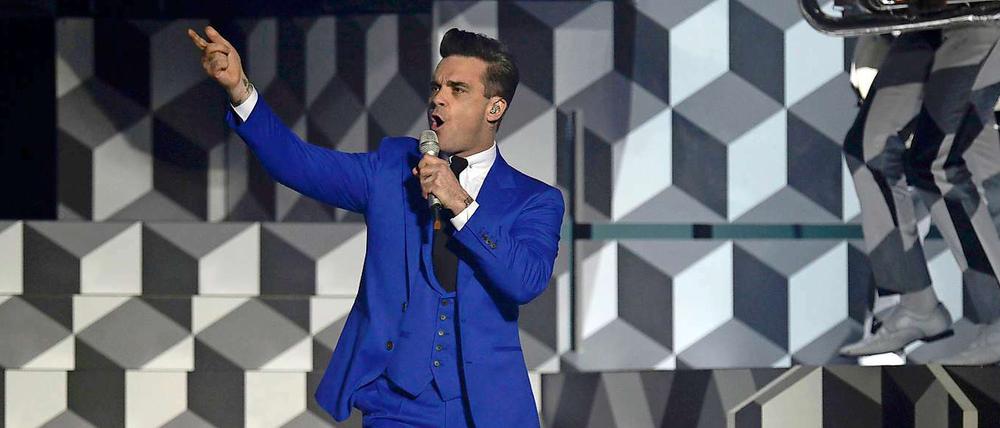 Anleihe beim Großvater. Robbie Williams macht in Mode. 