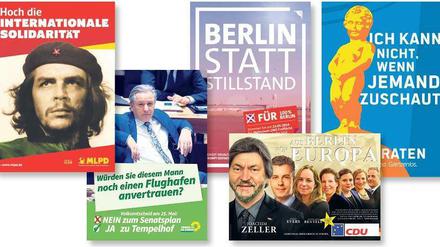 Großes Kino. Die CDU hat sich Hollywood zum Vorbild genommen, Wowereit ist unfreiwilliger Wahlhelfer für die Grünen und die SPD wirbt etwas rätselhaft für "100% Berlin".