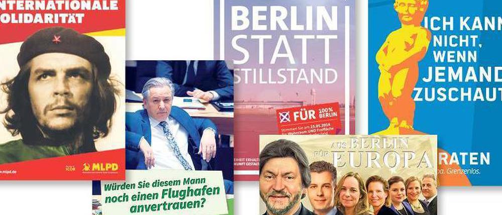 Großes Kino. Die CDU hat sich Hollywood zum Vorbild genommen, Wowereit ist unfreiwilliger Wahlhelfer für die Grünen und die SPD wirbt etwas rätselhaft für "100% Berlin".