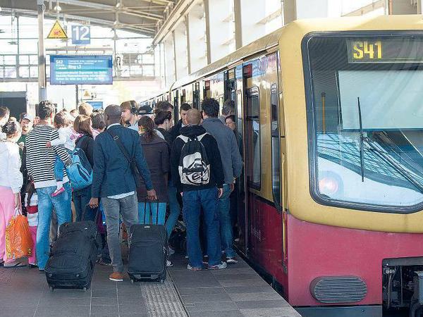 Bahnstreik: Es kam zu erheblichen Ausfällen bei der Berliner S-Bahn.