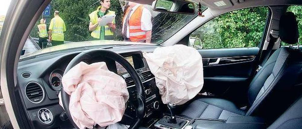 Airbags retten Leben: Zwei frontale und zwei seitliche sind heute in den meisten Autos Standard.