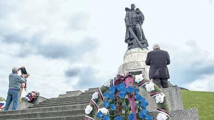 Ort zum Innehalten. Am Treptower Ehrenmal wird jedes Jahr am 8. Mai der gefallen Soldaten der Roten Armee gedacht. 