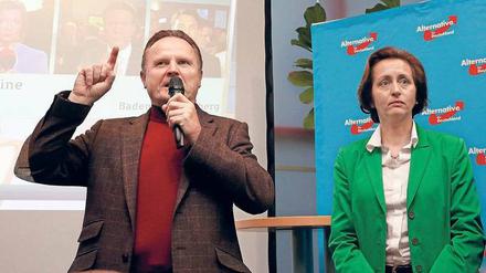 Einer lauter als die andere. Die Landesvorsitzenden der AfD, Georg Pazderski und Beatrix von Storch.