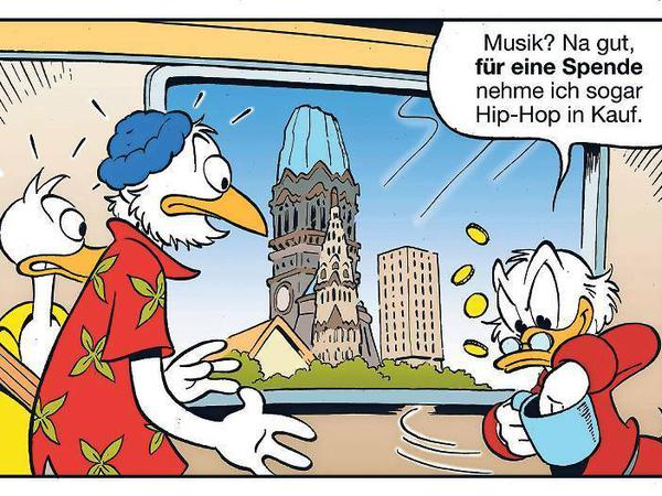 Her damit! Donald-Duck-Comics spielten mehrfach in Berlin. Foto: Egmont Ehapa