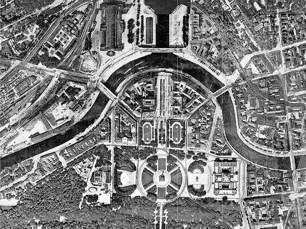  Das Luftbild entstand 1928.