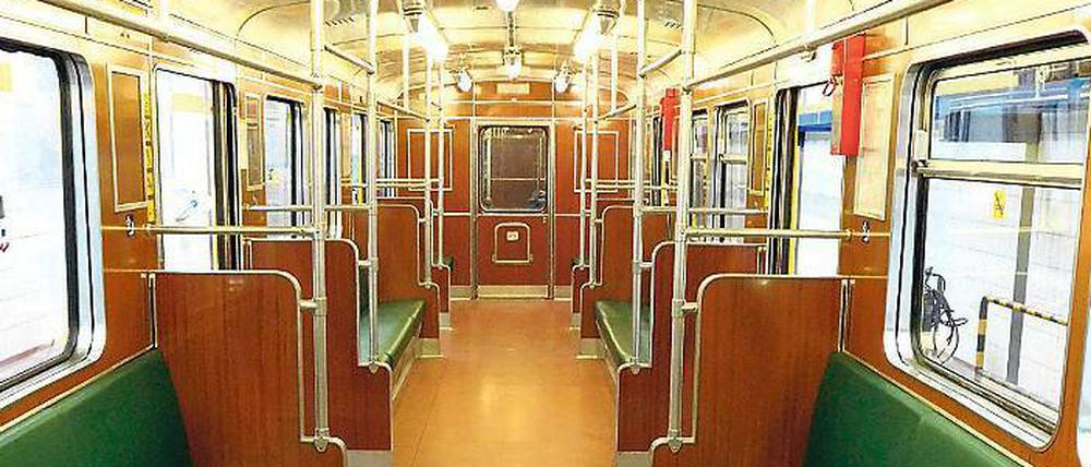 Traum in Grün-Braun: Jahrzehntelang prägten die Wagen der Baureihe D den Verkehr im Untergrund.