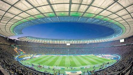 Hertha BSC denkt schon länger über einen Umbau des Olympiastadions nach. Soeren Stache