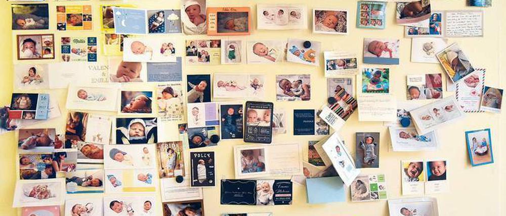 Fotos von Neugeborenen im St.-Joseph-Krankenhaus in Tempelhof.