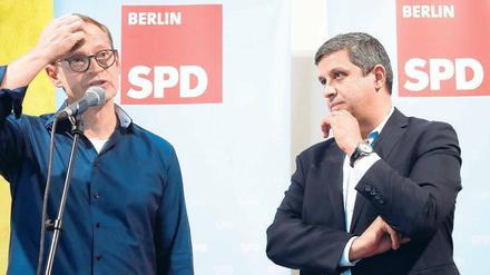 Etwas ratlos. In Berlin liegt die SPD inzwischen hinter Linken (19,8 Prozent) und Grünen (18,6 Prozent).