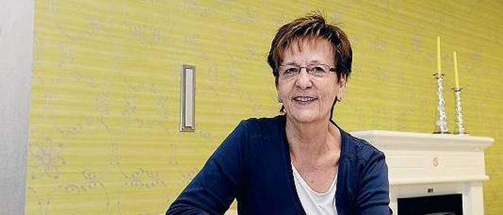 Kontaktfreudig. Margret Gunhold, 65, besucht pflegebedürftige ältere Menschen in Lankwitz.