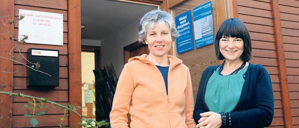 Hilf dir selbst. Carmen Schmidt und Antje Kleibs managen Selbsthilfegruppen in Südneukölln. 