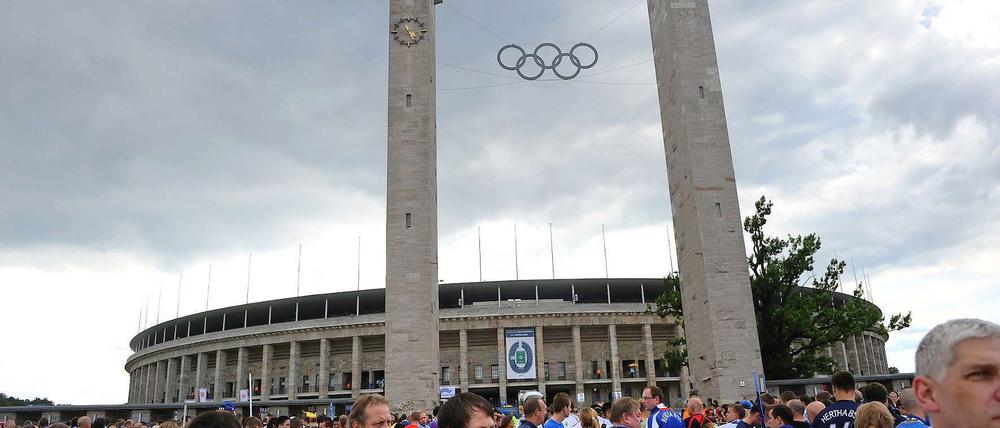 Der Weg ins Olympiastadion wird zum Hertha-Spiel regelmäßig zum Abenteuer.