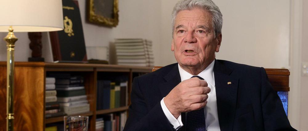 Joachim Gauck wird zur Andacht erwartet. 