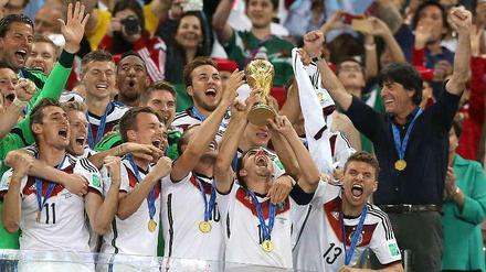 Deutschlands WM-Helden lassen sich am Dienstag in Berlin feiern.