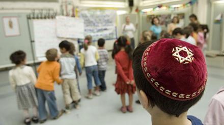 Jüdische Kinder bei einer Veranstaltung der Jüdischen Gemeinde Berlin.