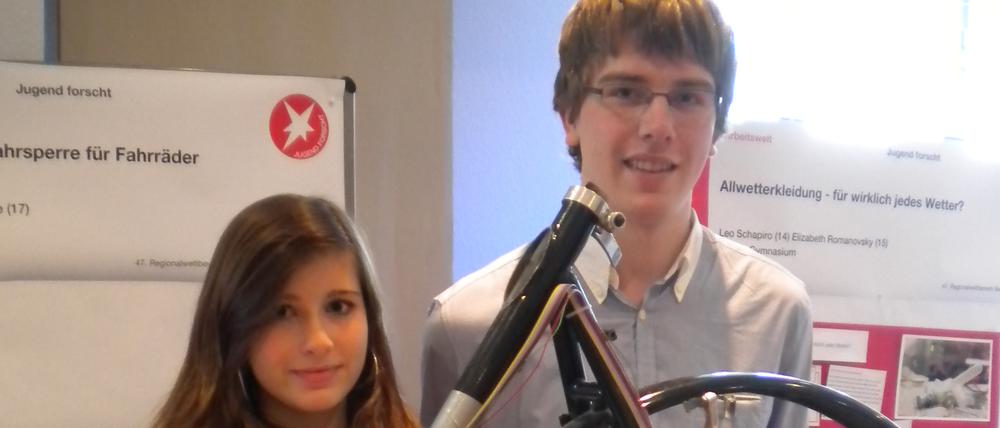 Stolze Sieger: Markus Messerschmidt (18) und Sonja Fricke (17).