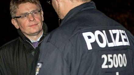 Polizeipräsident Klaus Kandt bei einem Einsatz im Görlitzer Park.