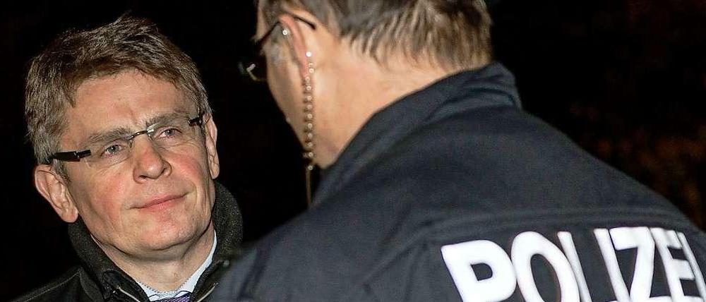 Polizeipräsident Klaus Kandt bei einem Einsatz im Görlitzer Park.