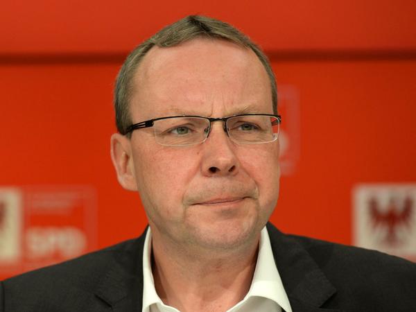 Der Vorsitzende der SPD-Fraktion m brandenburgischen Landtag, Klaus Ness